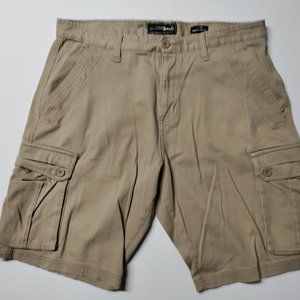 Broken Threads Cargo Shorts Tan Men's Size 36